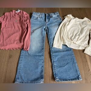 Old Navy Blue Flare Wide Leg Jeans